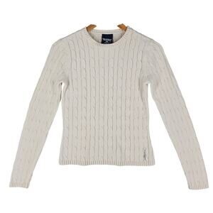POLO JEANS CO. RALPH LAUREN WOMEN'S CABLE KNIT SWEATER RN41381 SIZE S
